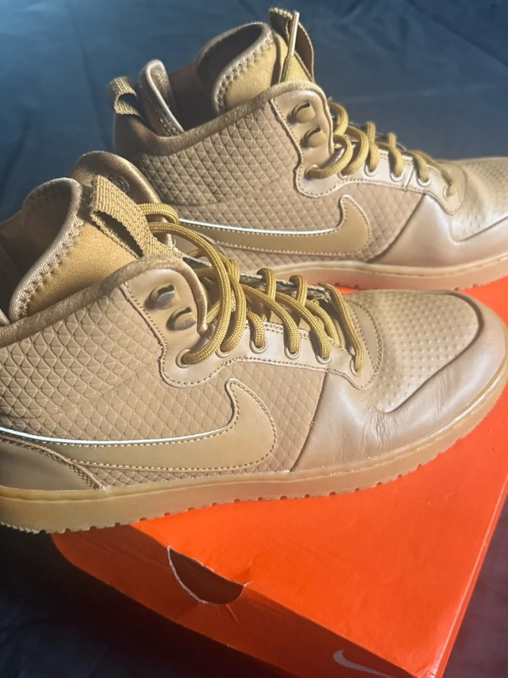 Nike Men’s High-Top Sneakers in Wheat